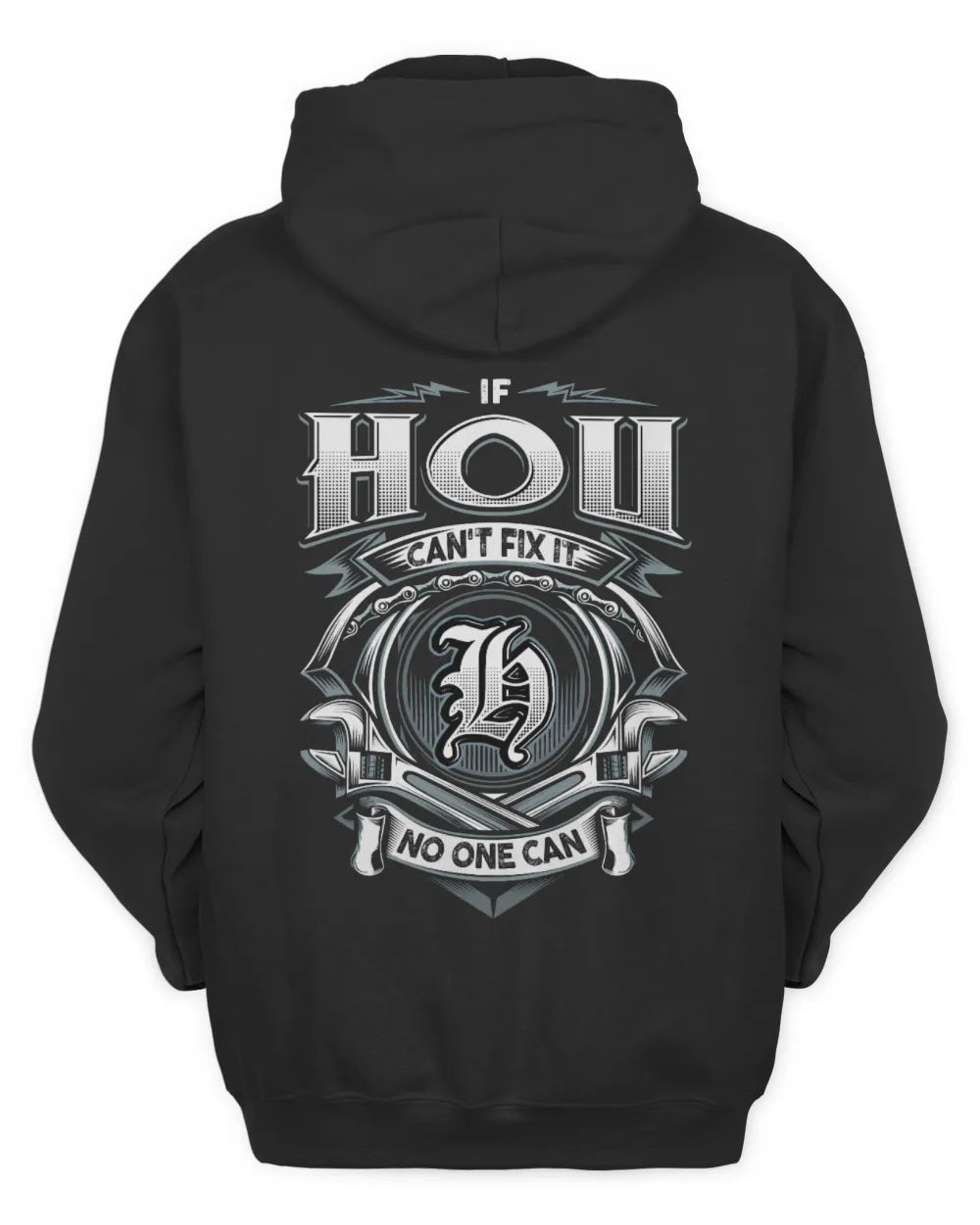 HOU AP81-K4-626 - Personalized Ahmed Quote Apparel “If Ahmed Can't Fix It, No One Can” - Unisex Hoodie - Black