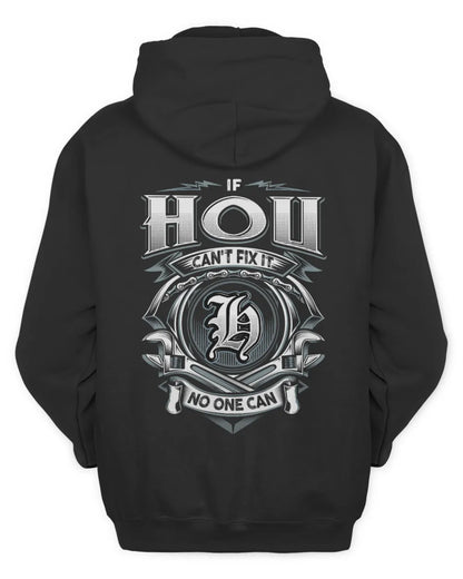 HOU AP81-K4-626 - Personalized Ahmed Quote Apparel “If Ahmed Can't Fix It, No One Can” - Unisex Hoodie - Black