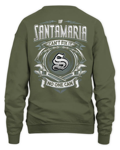 SANTAMARIA AP81-K4-626 - Personalized Ahmed Quote Apparel “If Ahmed Can't Fix It, No One Can” - Unisex Sweatshirt - Military Green