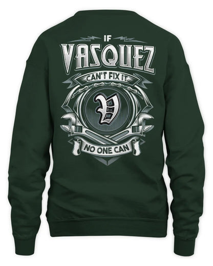 VASQUEZ AP81-K4-626 - Personalized Ahmed Quote Apparel “If Ahmed Can't Fix It, No One Can” - Unisex Sweatshirt - Forest Green