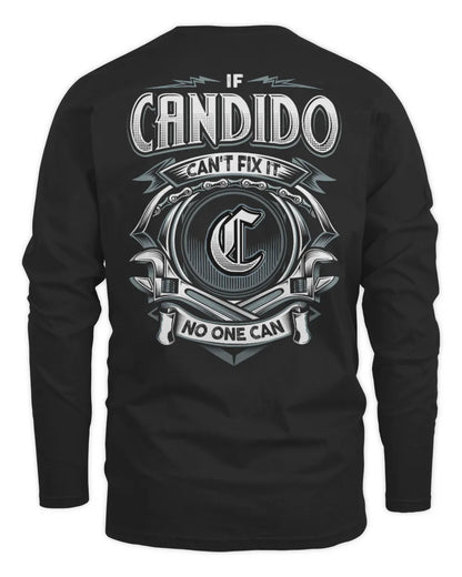 CANDIDO AP81-K4-626 - Personalized Ahmed Quote Apparel “If Ahmed Can't Fix It, No One Can” - Men's Long Sleeved T-Shirt - Black