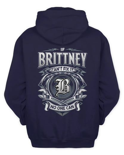 BRITTNEY AP81-K4-626 - Personalized Ahmed Quote Apparel “If Ahmed Can't Fix It, No One Can” - Unisex Hoodie - Navy