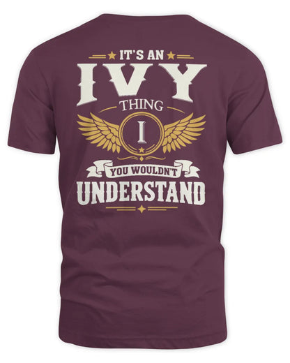 IVY KT06-M008 It’s a [NAME] Thing – You Wouldn’t Understand | Personalized Vintage T-Shirt - Unisex Standard T-Shirt - Maroon