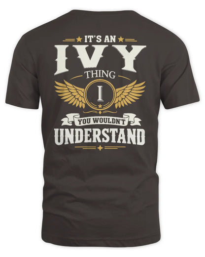 IVY KT06-M008 It’s a [NAME] Thing – You Wouldn’t Understand | Personalized Vintage T-Shirt - Unisex Standard T-Shirt - Dark Chocolate