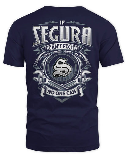 SEGURA AP81-K4-626 - Personalized Ahmed Quote Apparel “If Ahmed Can't Fix It, No One Can” - Unisex Standard T-Shirt - Navy