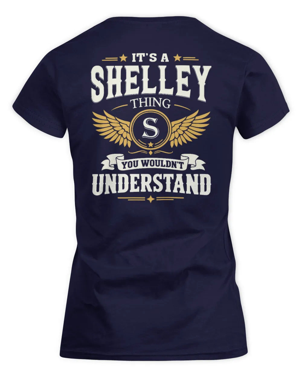 SHELLEY KT06-M008 It’s a [NAME] Thing – You Wouldn’t Understand | Personalized Vintage T-Shirt - Women's Standard T-Shirt - Navy
