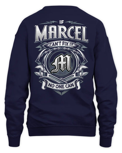MARCEL AP81-K4-626 - Personalized Ahmed Quote Apparel “If Ahmed Can't Fix It, No One Can” - Unisex Sweatshirt - Navy