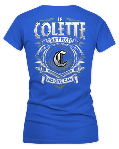COLETTE AP81-K4-626 - Personalized Ahmed Quote Apparel “If Ahmed Can't Fix It, No One Can” - Women's V-Neck T-Shirt - Royal