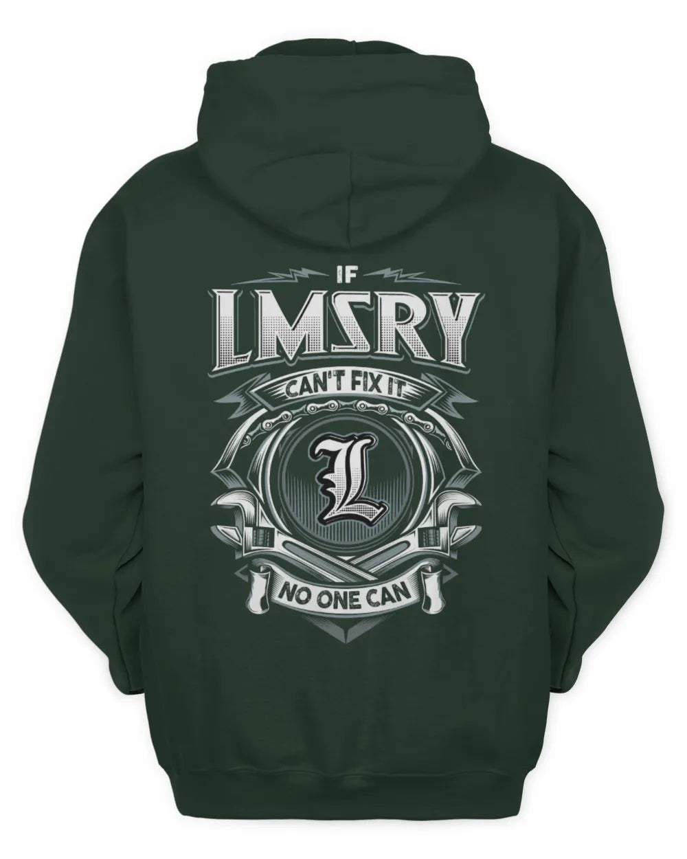 LMSRY AP81-K4-626 - Personalized Ahmed Quote Apparel “If Ahmed Can't Fix It, No One Can” - Unisex Hoodie - Forest Green