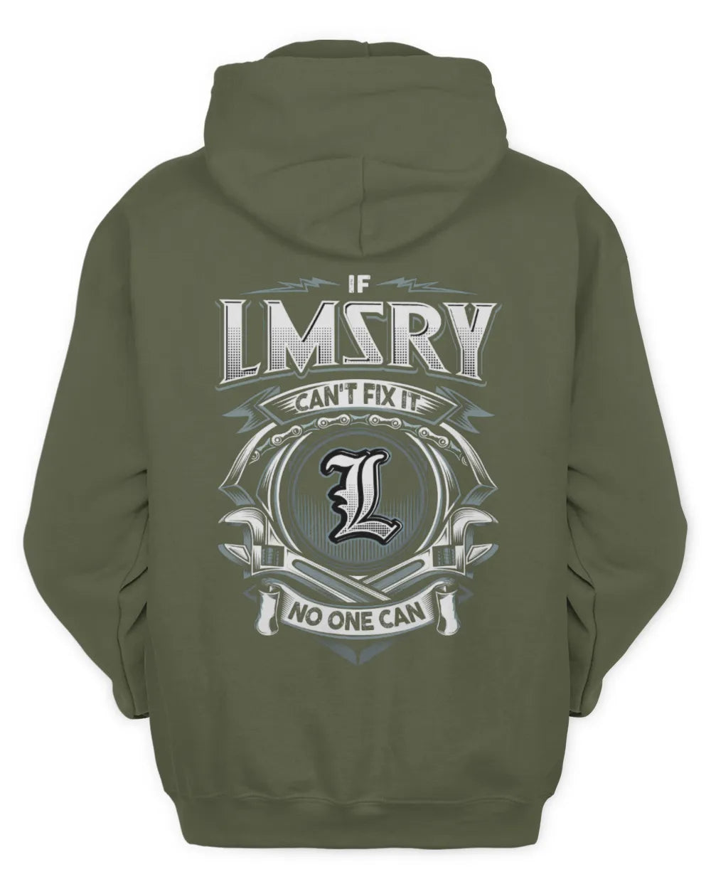 LMSRY AP81-K4-626 - Personalized Ahmed Quote Apparel “If Ahmed Can't Fix It, No One Can” - Unisex Hoodie - Military Green