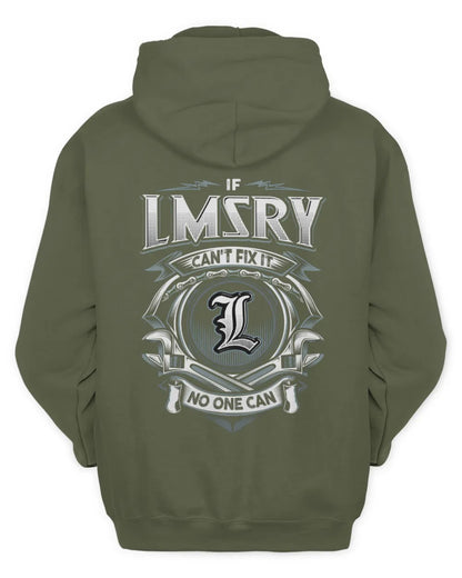 LMSRY AP81-K4-626 - Personalized Ahmed Quote Apparel “If Ahmed Can't Fix It, No One Can” - Unisex Hoodie - Military Green
