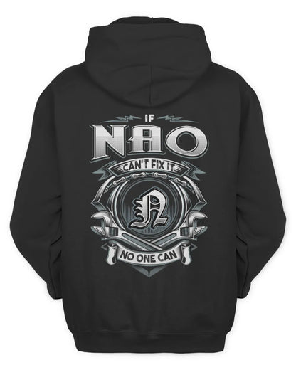 NAO AP81-K4-626 - Personalized Ahmed Quote Apparel “If Ahmed Can't Fix It, No One Can” - Unisex Hoodie - Black