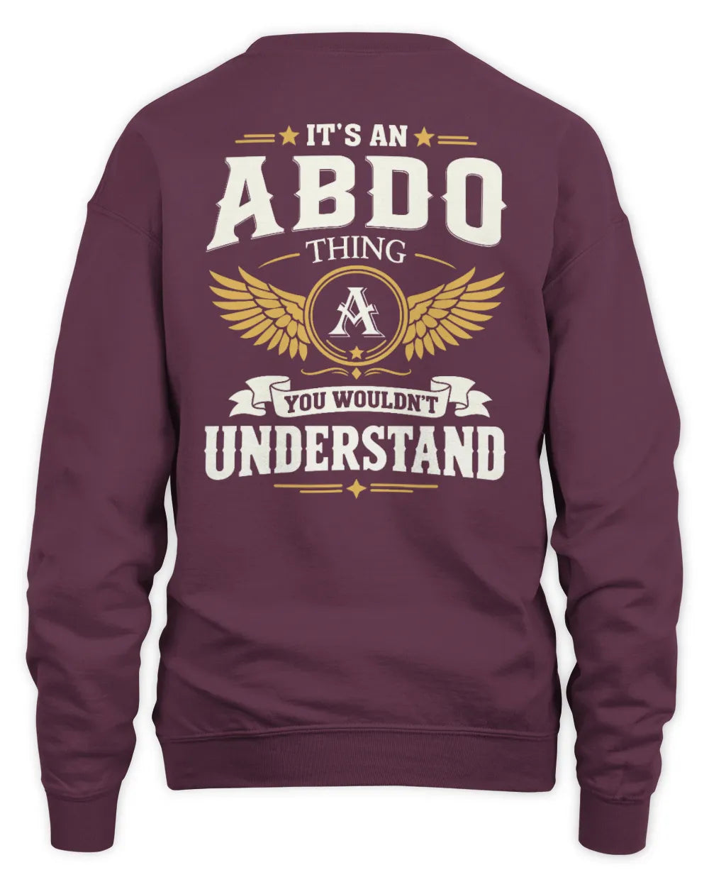 ABDO KT06-M008 It’s a [NAME] Thing – You Wouldn’t Understand | Personalized Vintage T-Shirt - Unisex Sweatshirt - Maroon