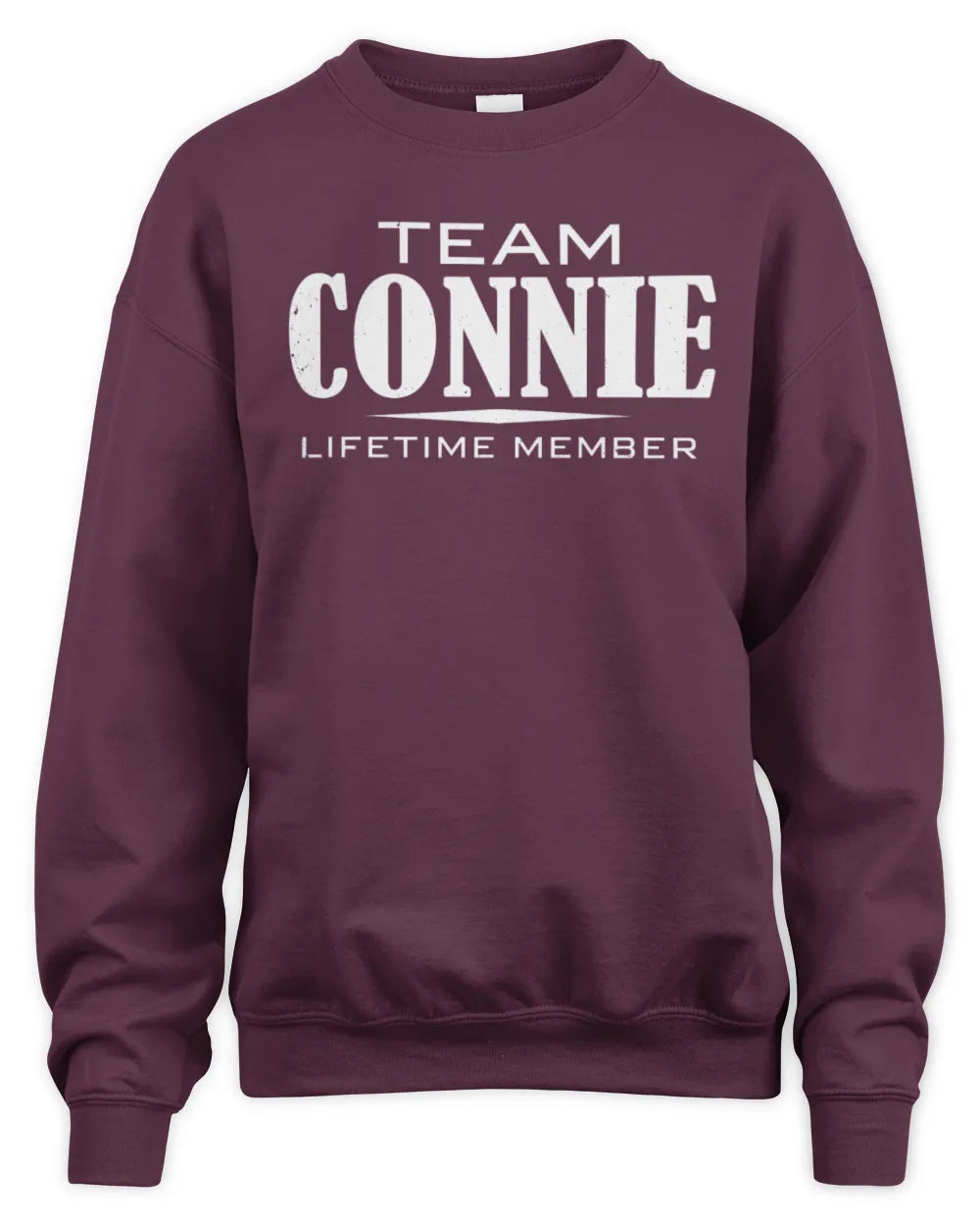 CONNIE BL62-K4-128 - Personalized “Team NAME Lifetime Member” - Unisex Sweatshirt - Maroon
