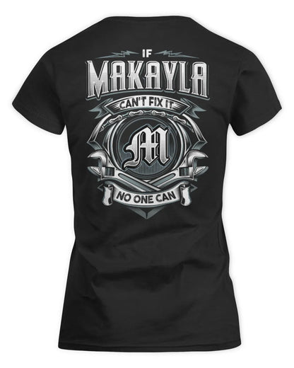 MAKAYLA AP81-K4-626 - Personalized Ahmed Quote Apparel “If Ahmed Can't Fix It, No One Can” - Women's Standard T-Shirt - Black