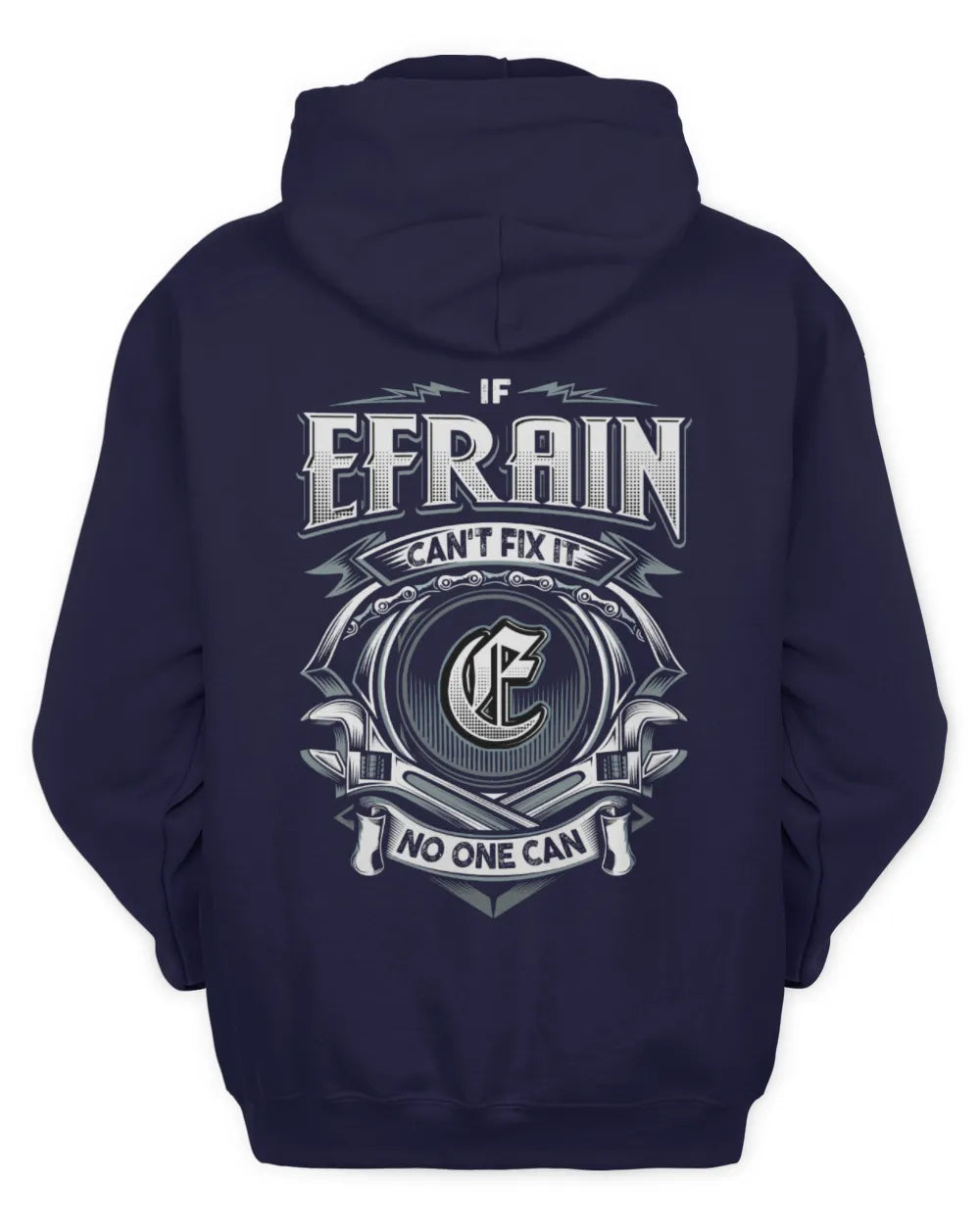 EFRAIN AP81-K4-626 - Personalized Ahmed Quote Apparel “If Ahmed Can't Fix It, No One Can” - Unisex Hoodie - Navy