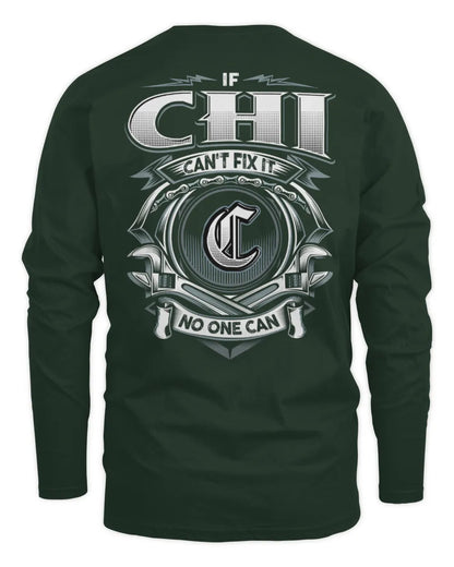 CHI AP81-K4-626 - Personalized Ahmed Quote Apparel “If Ahmed Can't Fix It, No One Can” - Men's Long Sleeved T-Shirt - Forest Green