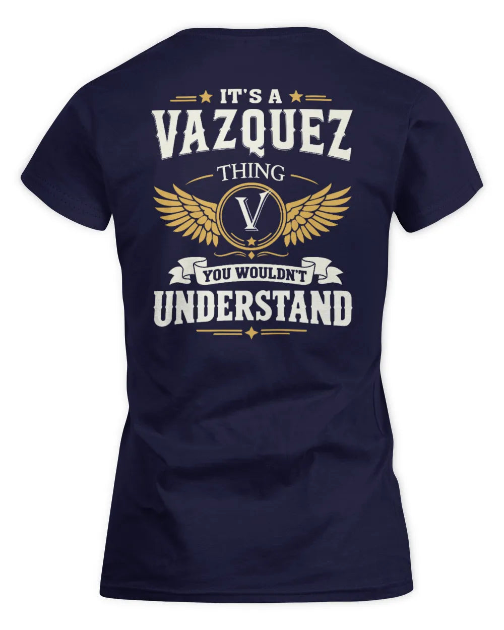 VAZQUEZ KT06-M008 It’s a [NAME] Thing – You Wouldn’t Understand | Personalized Vintage T-Shirt - Women's Standard T-Shirt - Navy