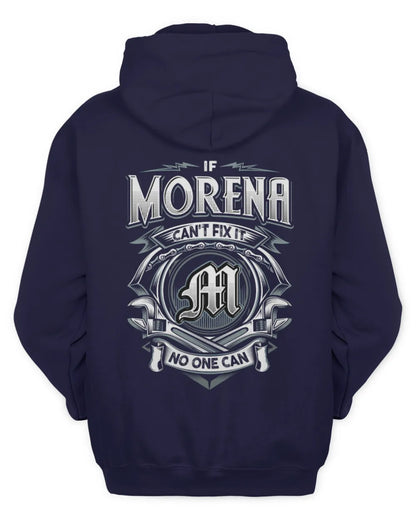 MORENA AP81-K4-626 - Personalized Ahmed Quote Apparel “If Ahmed Can't Fix It, No One Can” - Unisex Hoodie - Navy