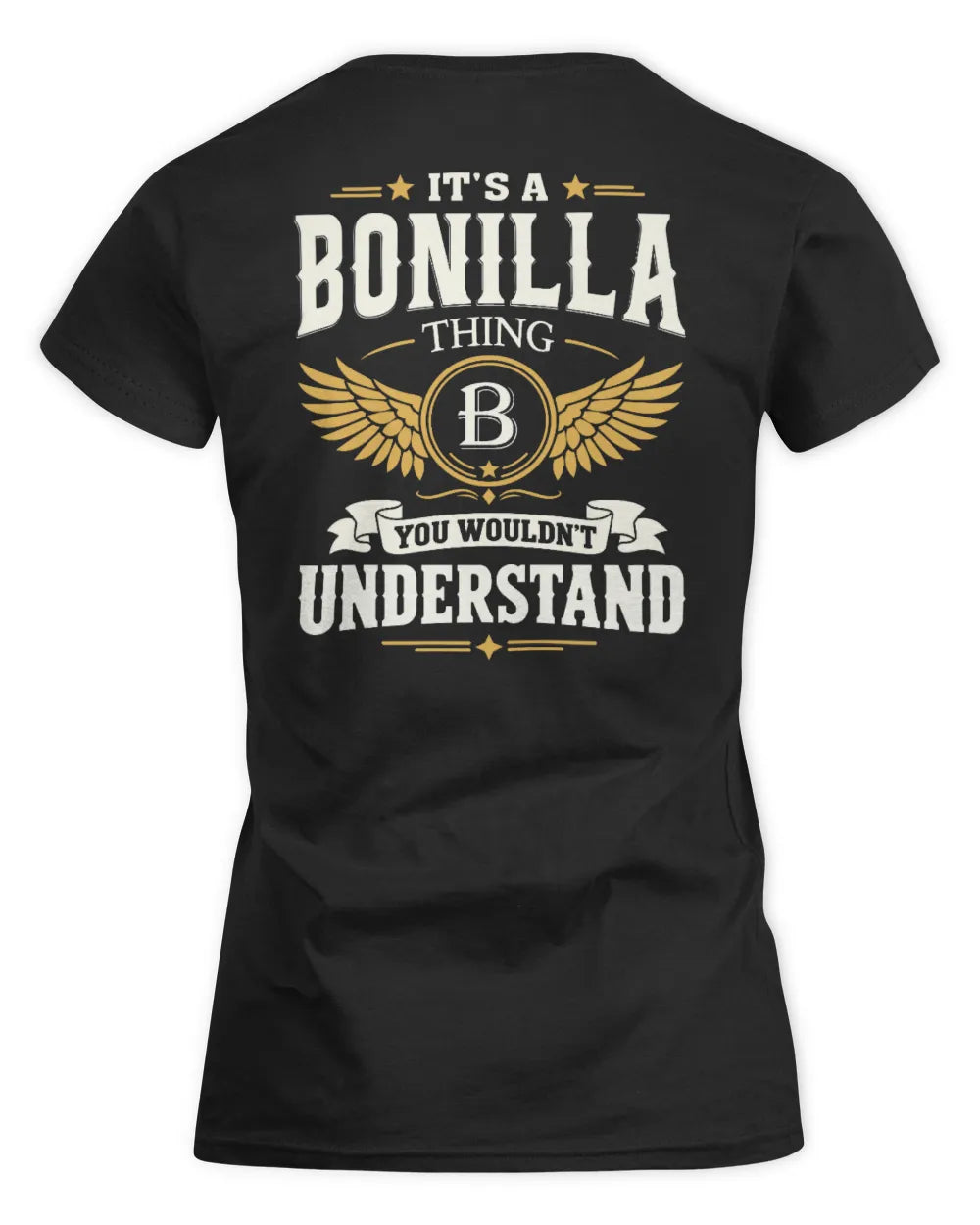 BONILLA KT06-M008 It’s a [NAME] Thing – You Wouldn’t Understand | Personalized Vintage T-Shirt - Women's Standard T-Shirt - Black