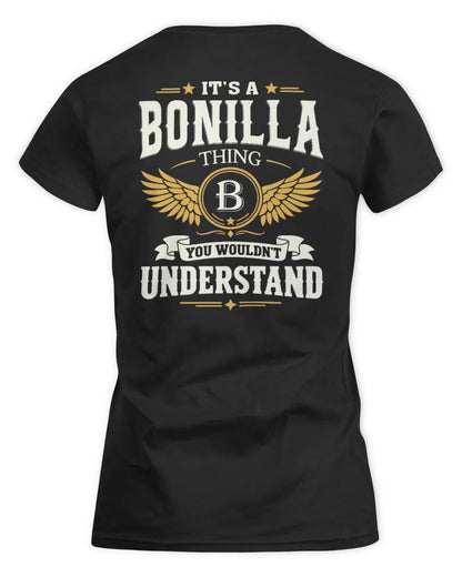 BONILLA KT06-M008 It’s a [NAME] Thing – You Wouldn’t Understand | Personalized Vintage T-Shirt - Women's Standard T-Shirt - Black