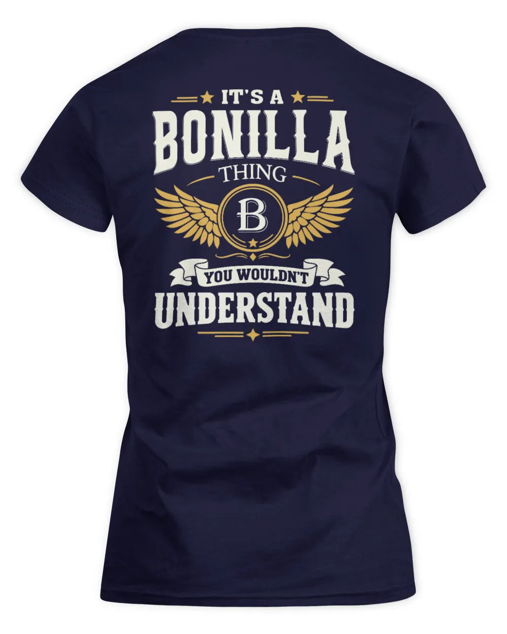 BONILLA KT06-M008 It’s a [NAME] Thing – You Wouldn’t Understand | Personalized Vintage T-Shirt - Women's Standard T-Shirt - Navy