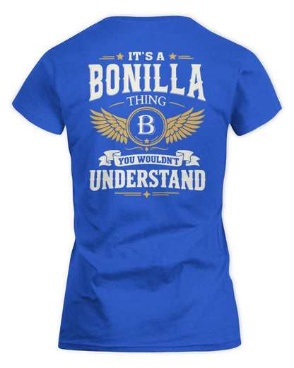BONILLA KT06-M008 It’s a [NAME] Thing – You Wouldn’t Understand | Personalized Vintage T-Shirt - Women's Standard T-Shirt - Royal
