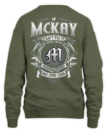 MCKAY AP81-K4-626 - Personalized Ahmed Quote Apparel “If Ahmed Can't Fix It, No One Can” - Unisex Sweatshirt - Military Green