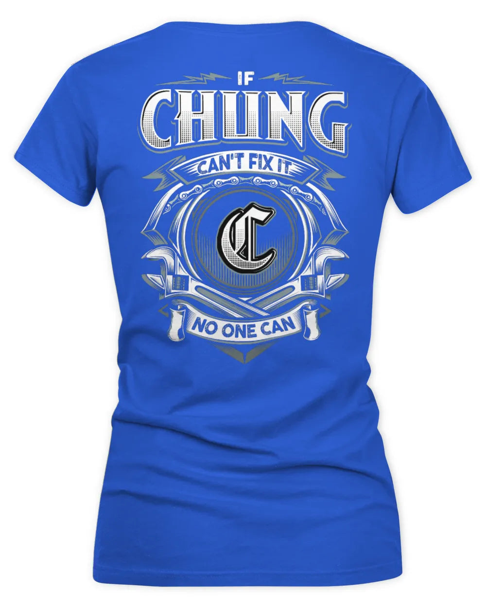 CHUNG AP81-K4-626 - Personalized Ahmed Quote Apparel “If Ahmed Can't Fix It, No One Can” - Women's V-Neck T-Shirt - Royal