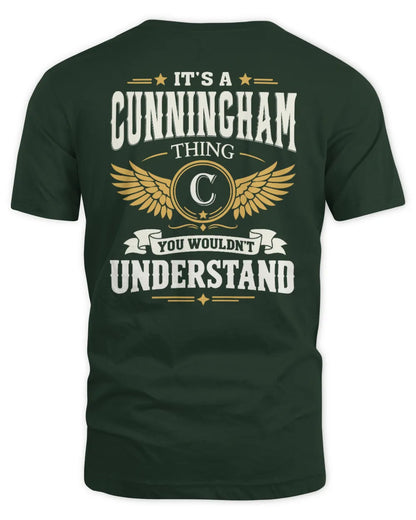 CUNNINGHAM KT06-M008 It’s a [NAME] Thing – You Wouldn’t Understand | Personalized Vintage T-Shirt - Unisex Standard T-Shirt - Forest Green