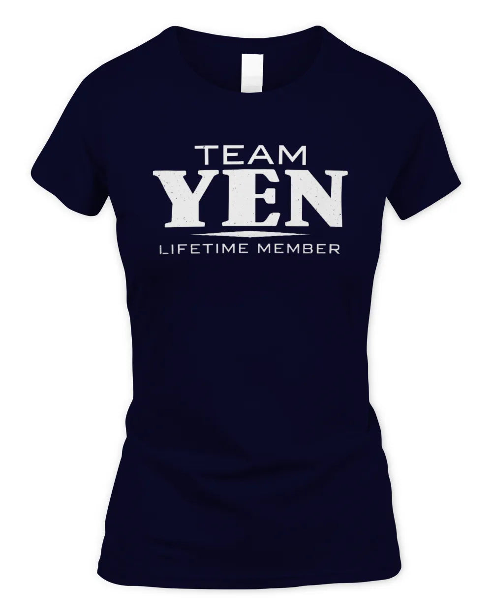 YEN BL62-K4-128 - Personalized “Team NAME Lifetime Member” - Women's Standard T-Shirt - Navy