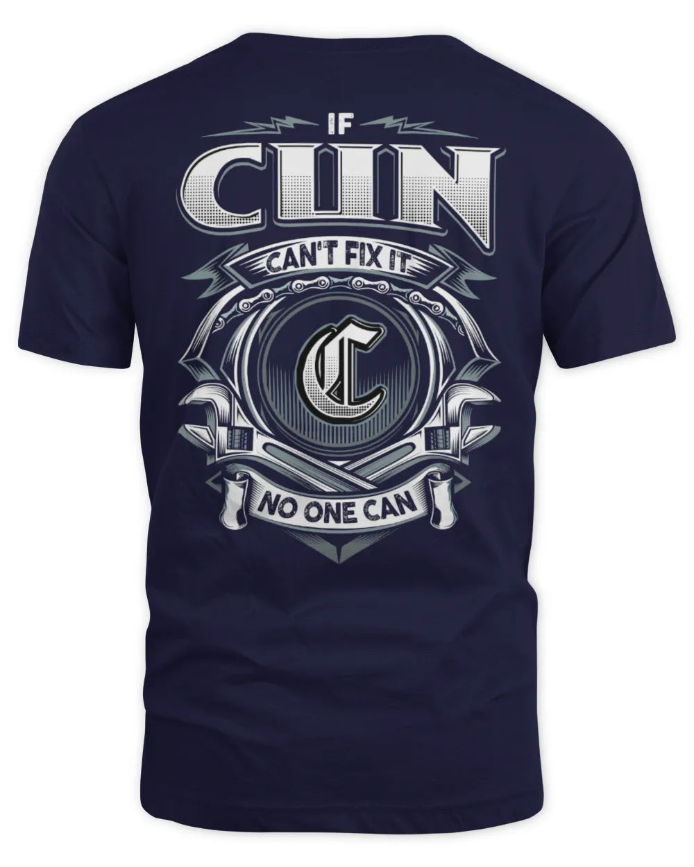 CUN AP81-K4-626 - Personalized Ahmed Quote Apparel “If Ahmed Can't Fix It, No One Can” - Unisex Standard T-Shirt - Navy