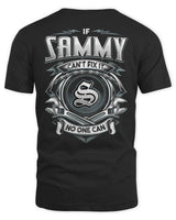 SAMMY AP81-K4-626 - Personalized Ahmed Quote Apparel “If Ahmed Can't Fix It, No One Can” - Unisex Standard T-Shirt - Black