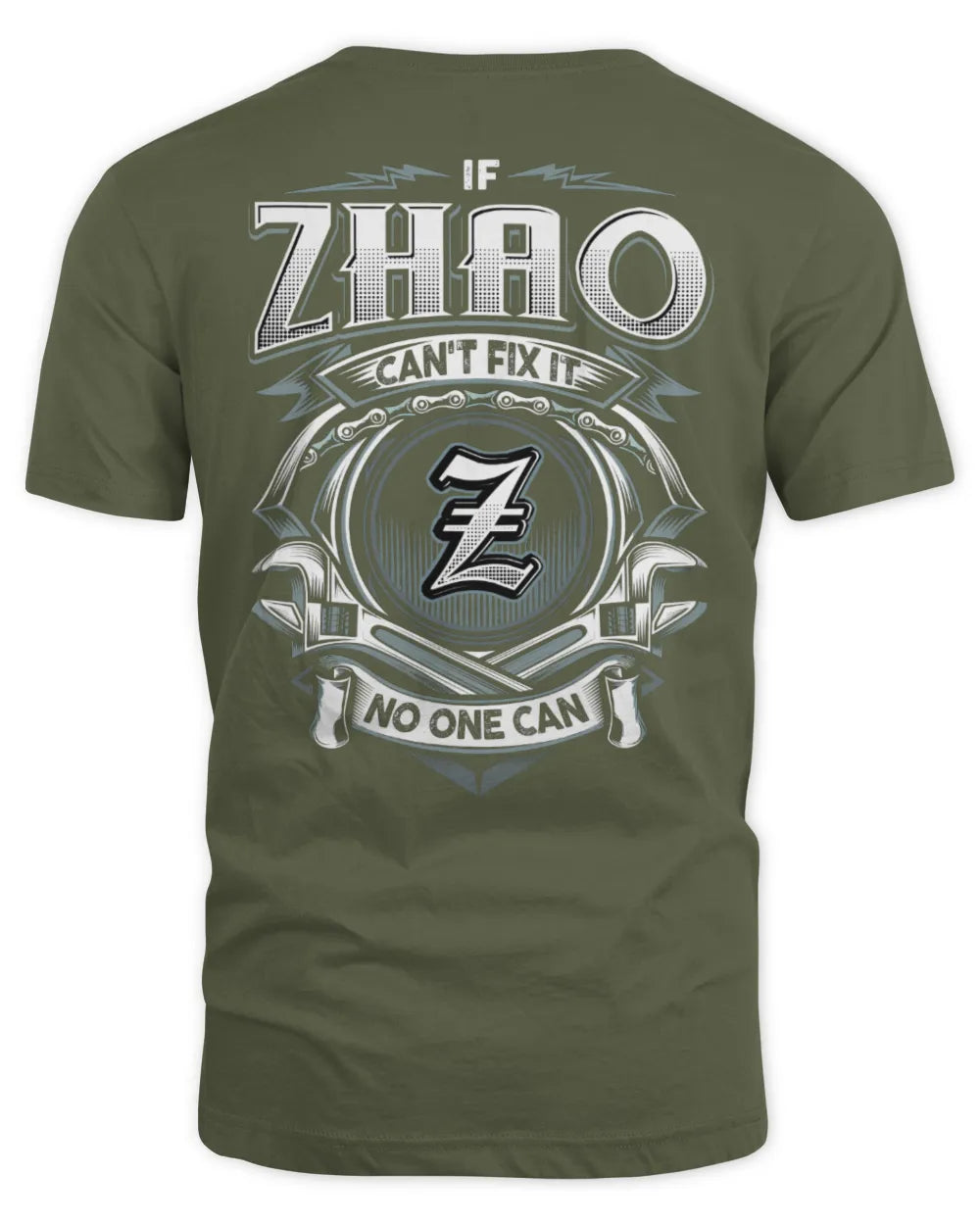 ZHAO AP81-K4-626 - Personalized Ahmed Quote Apparel “If Ahmed Can't Fix It, No One Can” - Unisex Standard T-Shirt - Military Green