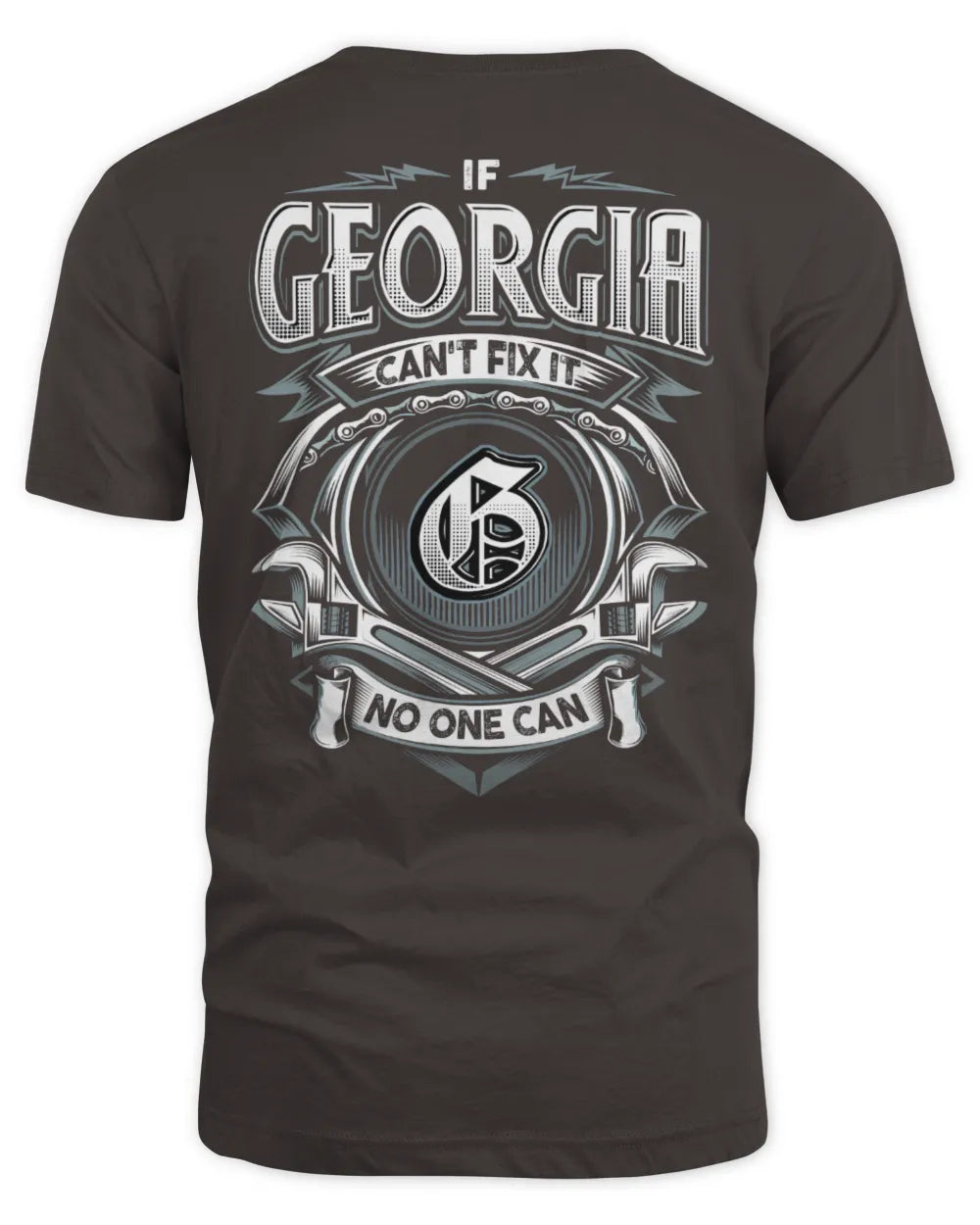 GEORGIA AP81-K4-626 - Personalized Ahmed Quote Apparel “If Ahmed Can't Fix It, No One Can” - Unisex Standard T-Shirt - Dark Chocolate