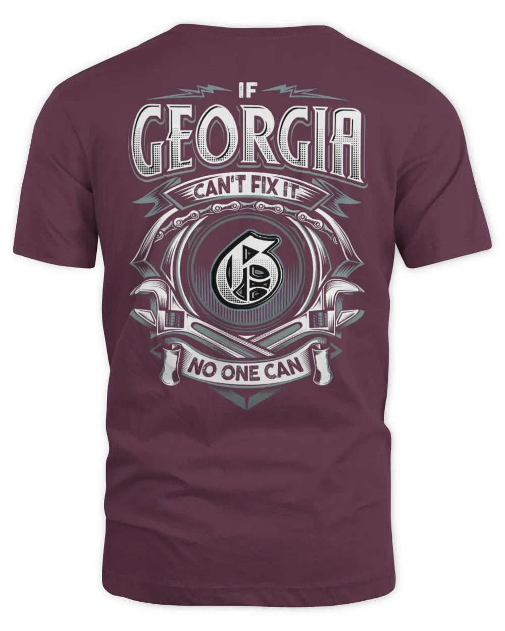 GEORGIA AP81-K4-626 - Personalized Ahmed Quote Apparel “If Ahmed Can't Fix It, No One Can” - Unisex Standard T-Shirt - Maroon