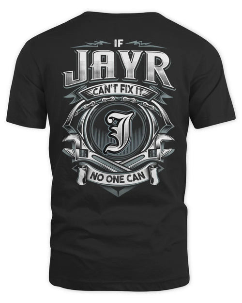 JAYR AP81-K4-626 - Personalized Ahmed Quote Apparel “If Ahmed Can't Fix It, No One Can” - Unisex Standard T-Shirt - Black