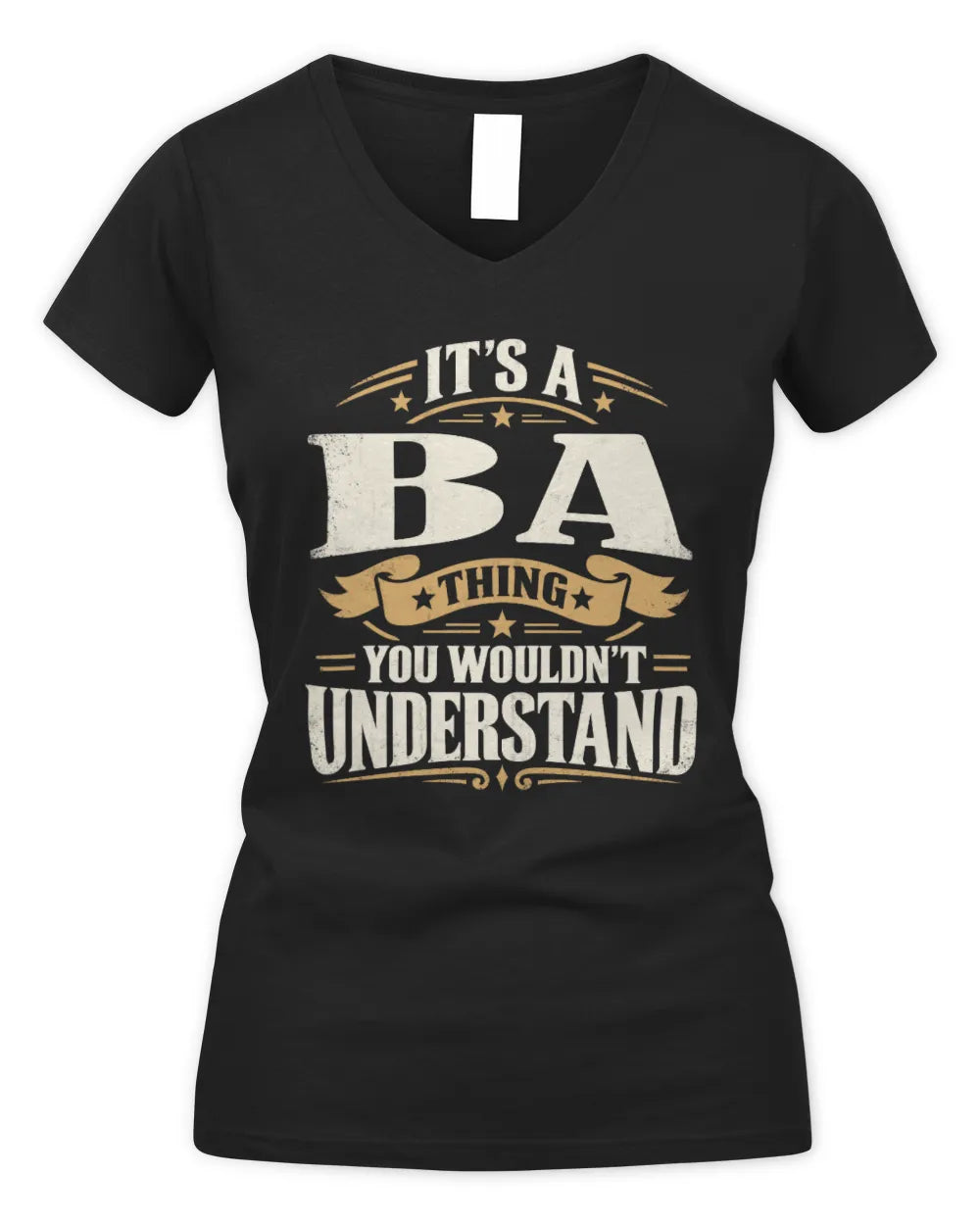 BA P08 TH51 - Personalized “It’s a/an [NAME] Thing – You Wouldn’t Understand” Shirt - Women's V-Neck T-Shirt - Black