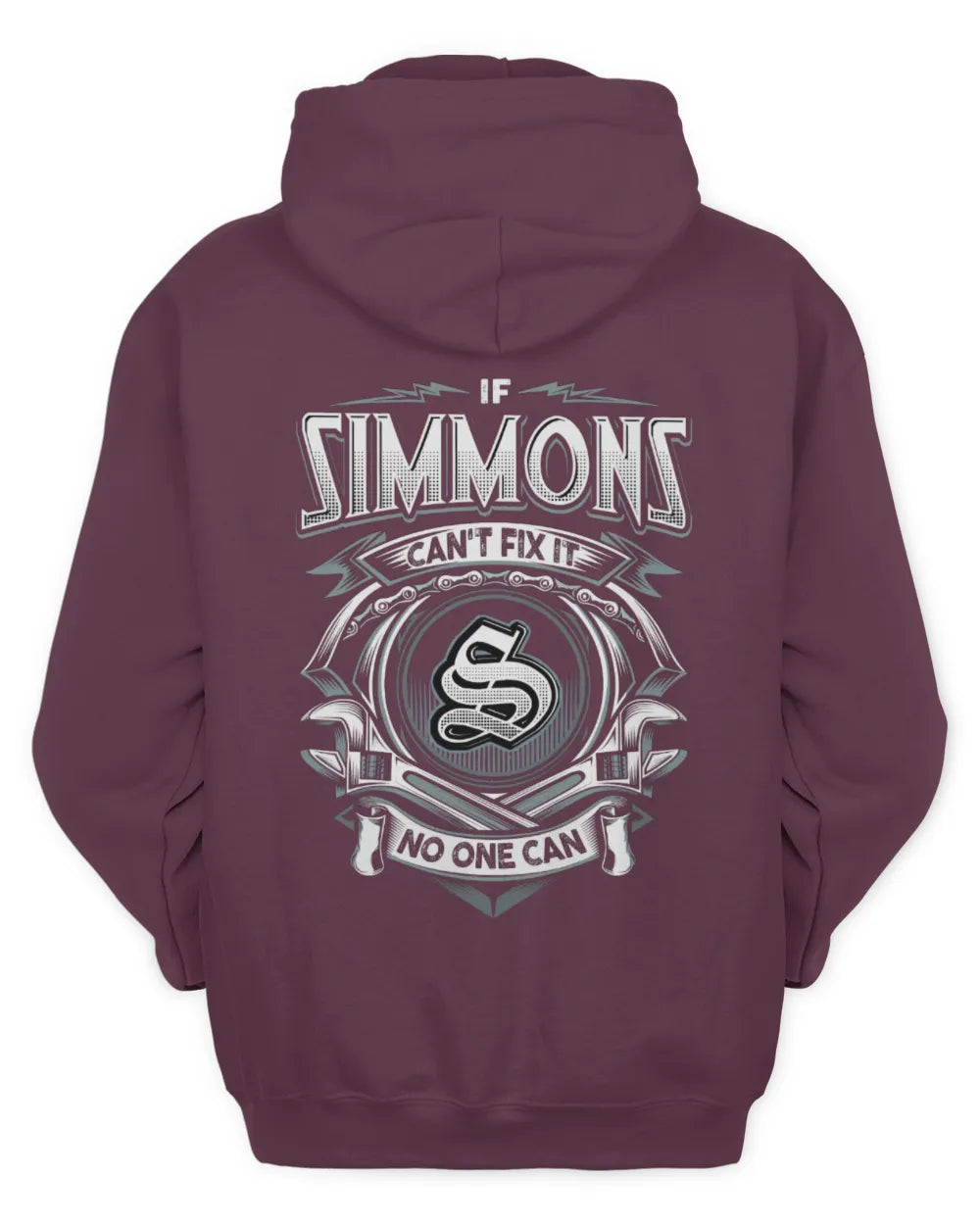 SIMMONS AP81-K4-626 - Personalized Ahmed Quote Apparel “If Ahmed Can't Fix It, No One Can” - Unisex Hoodie - Maroon