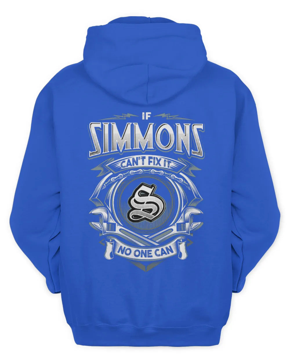 SIMMONS AP81-K4-626 - Personalized Ahmed Quote Apparel “If Ahmed Can't Fix It, No One Can” - Unisex Hoodie - Royal
