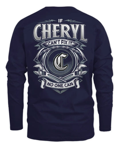 CHERYL AP81-K4-626 - Personalized Ahmed Quote Apparel “If Ahmed Can't Fix It, No One Can” - Men's Long Sleeved T-Shirt - Navy