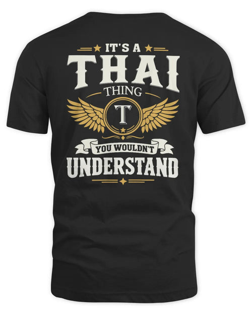 THAI KT06-M008 It’s a [NAME] Thing – You Wouldn’t Understand | Personalized Vintage T-Shirt - Unisex Standard T-Shirt - Black