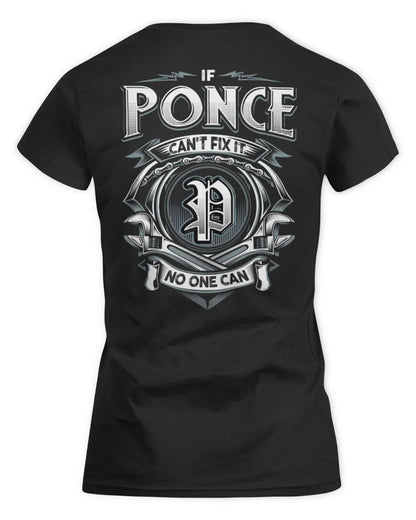 PONCE AP81-K4-626 - Personalized Ahmed Quote Apparel “If Ahmed Can't Fix It, No One Can” - Women's Standard T-Shirt - Black