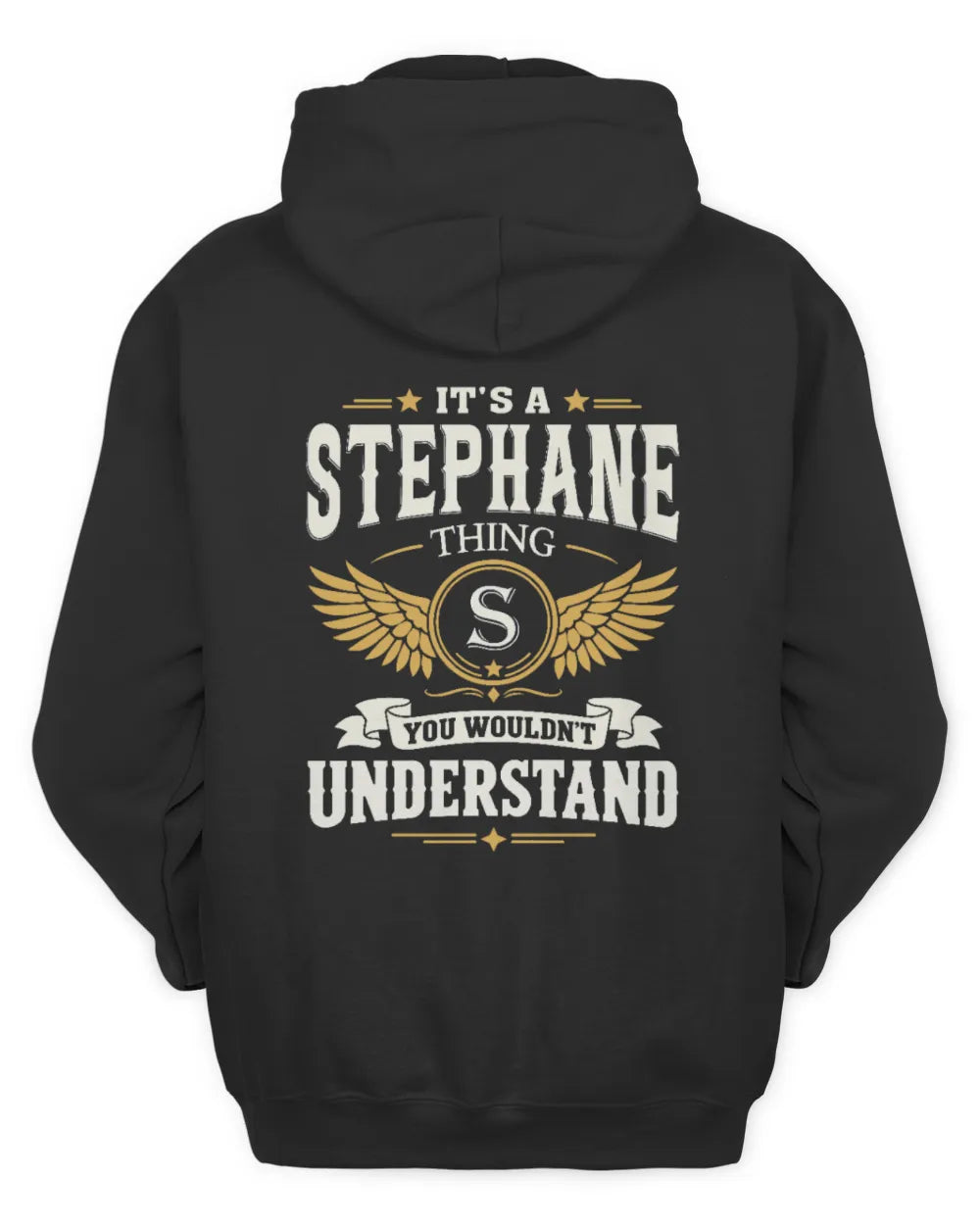 STEPHANE KT06-M008 It’s a [NAME] Thing – You Wouldn’t Understand | Personalized Vintage T-Shirt - Unisex Hoodie - Black