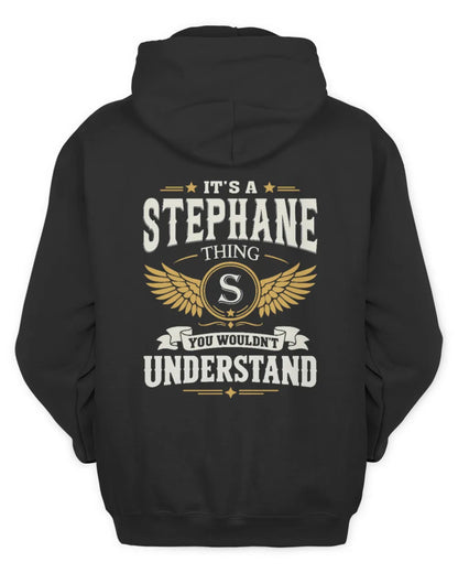 STEPHANE KT06-M008 It’s a [NAME] Thing – You Wouldn’t Understand | Personalized Vintage T-Shirt - Unisex Hoodie - Black