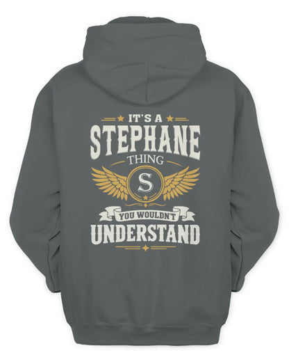 STEPHANE KT06-M008 It’s a [NAME] Thing – You Wouldn’t Understand | Personalized Vintage T-Shirt - Unisex Hoodie - Charcoal