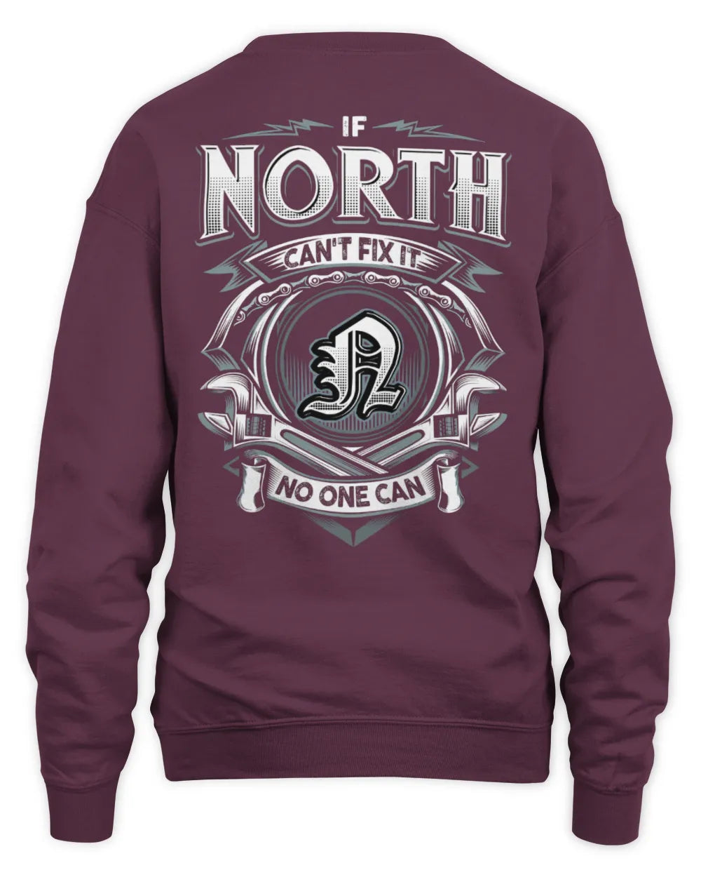 NORTH AP81-K4-626 - Personalized Ahmed Quote Apparel “If Ahmed Can't Fix It, No One Can” - Unisex Sweatshirt - Maroon