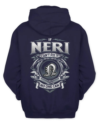 NERI AP81-K4-626 - Personalized Ahmed Quote Apparel “If Ahmed Can't Fix It, No One Can” - Unisex Hoodie - Navy