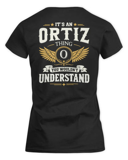 ORTIZ KT06-M008 It’s a [NAME] Thing – You Wouldn’t Understand | Personalized Vintage T-Shirt - Women's Standard T-Shirt - Black