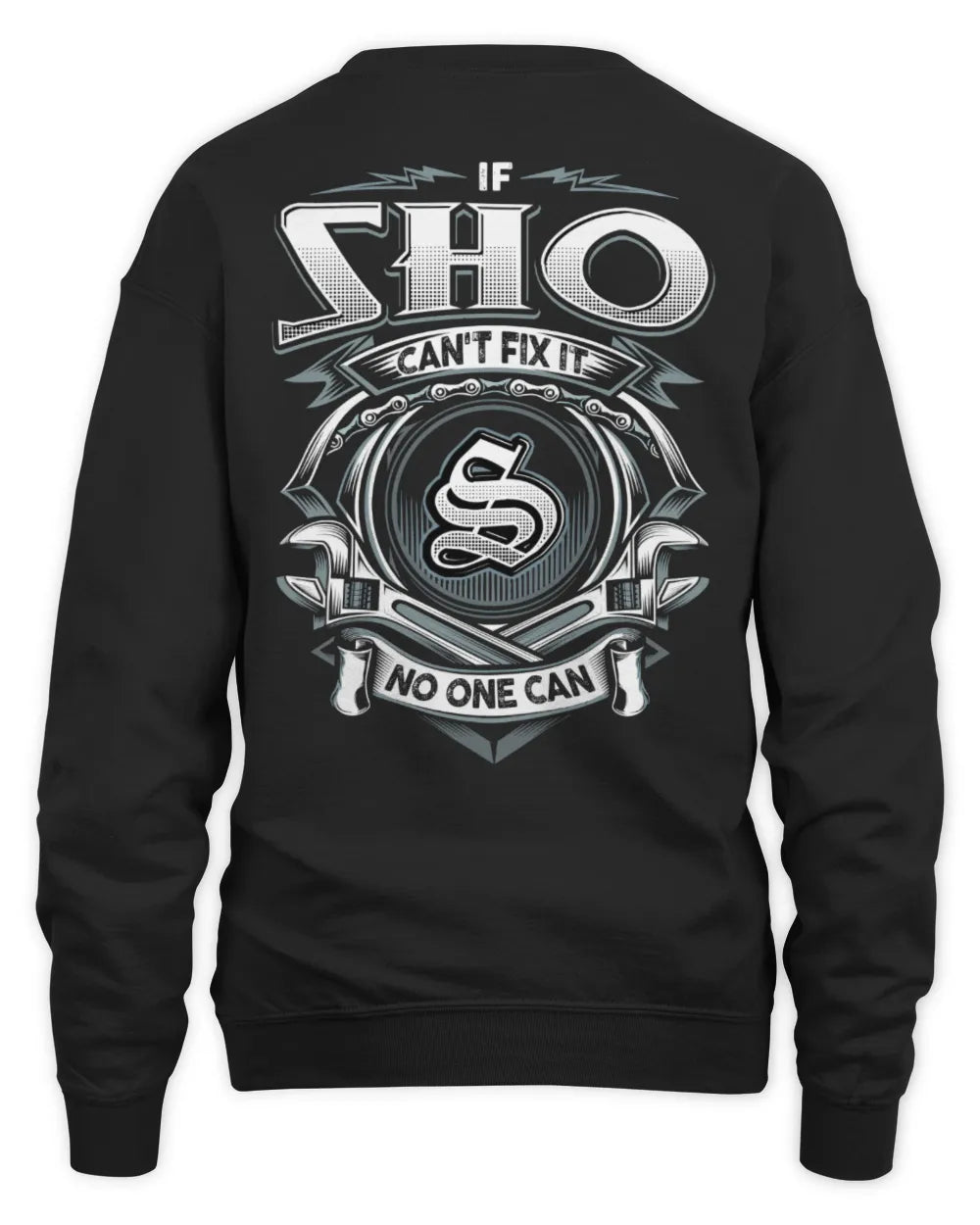 SHO AP81-K4-626 - Personalized Ahmed Quote Apparel “If Ahmed Can't Fix It, No One Can” - Unisex Sweatshirt - Black
